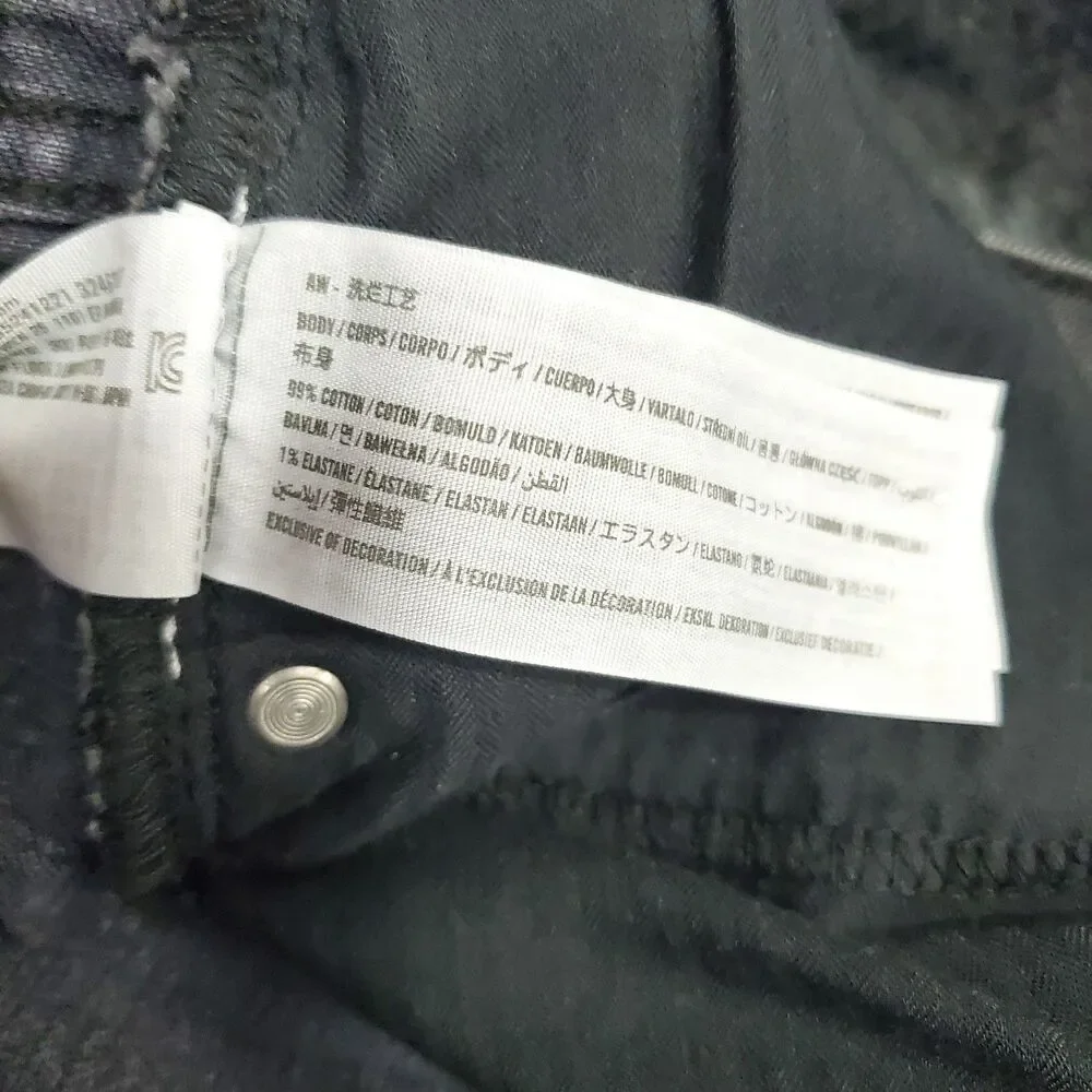 ABERCROMBIE & FITCH Jeans Womens 32/14 Black The 90’s Straight Ultra High Rise